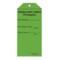 Nevs Label, Crash Cart Check CS Supplies 6-1/4" x 2-7/8" Green w/Black Pack P-8534 - alternate 1